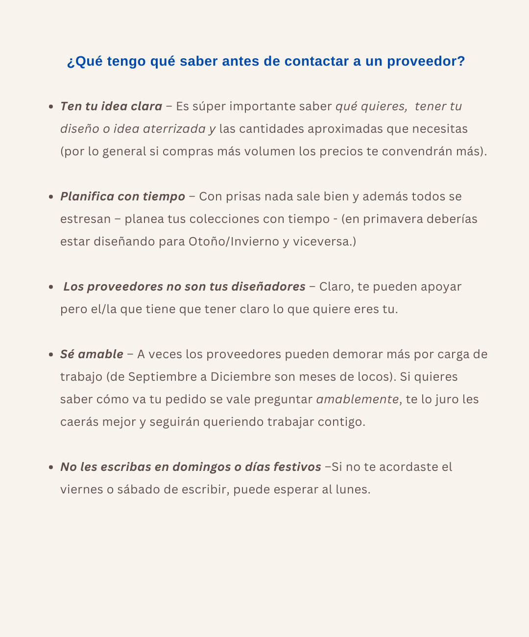 MAQUILAS proveedores